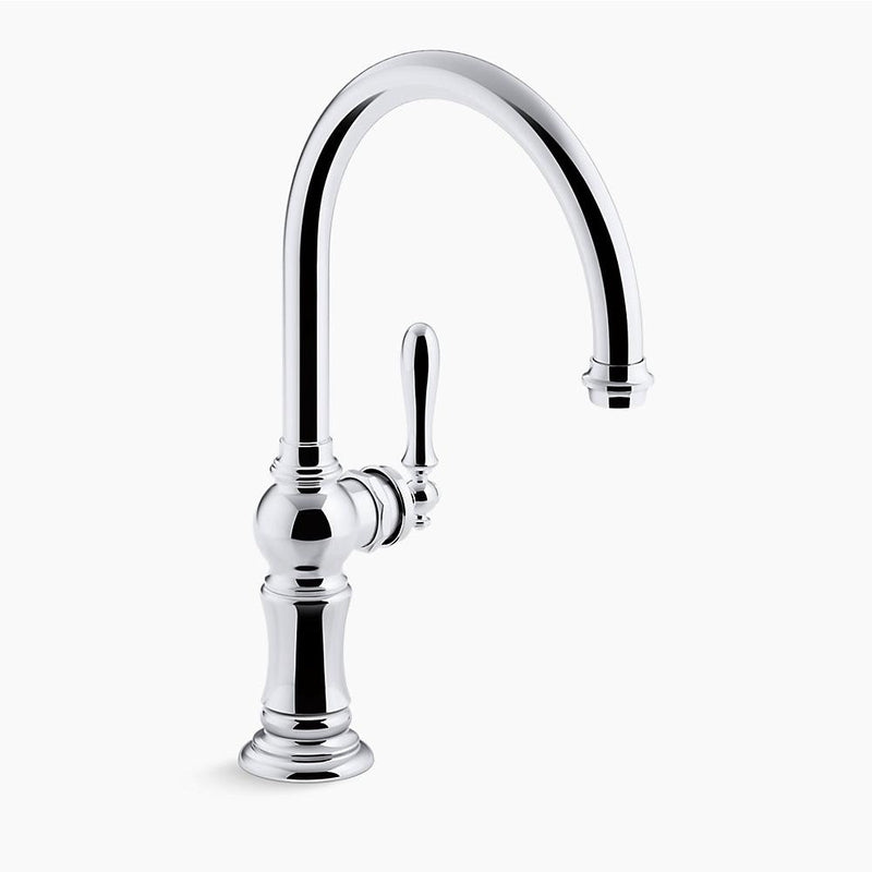 Artifacts Single-Handle Kitchen Faucet in Polished Chrome
