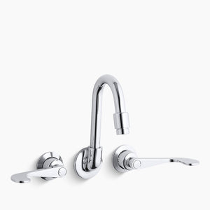 Triton Wall Mount Kitchen Faucet in Polished Chrome