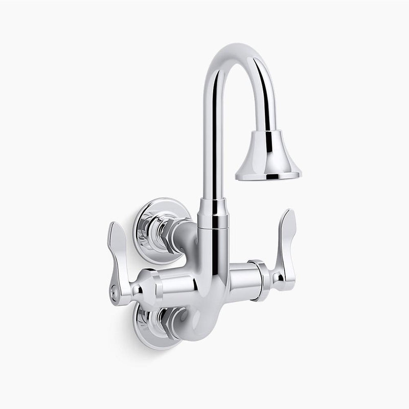 Triton Bowe Cannock Wall Mount Kitchen Faucet in Polished Chrome