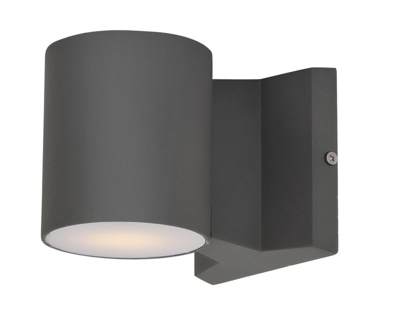 Lightray 4' 2 Light Round Outdoor Wall Sconce in Architectural Bronze