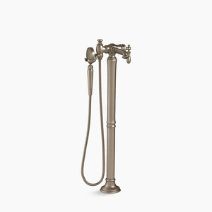Artifacts Single-Handle Freestanding Bathtub Faucet in Vibrant Brushed Bronze