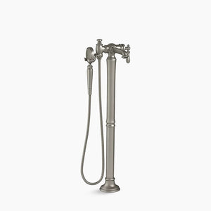 Artifacts Single-Handle Freestanding Bathtub Faucet in Vibrant Brushed Nickel