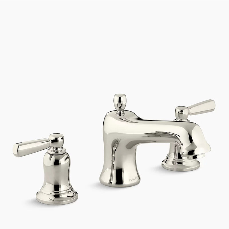 Bancroft Two Lever Handle High Flow Roman Tub Filler in Vibrant Polished Nickel