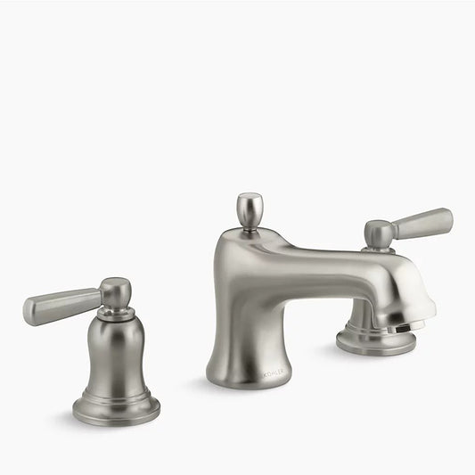 Bancroft Two Lever Handle Roman Tub Filler in Vibrant Brushed Nickel