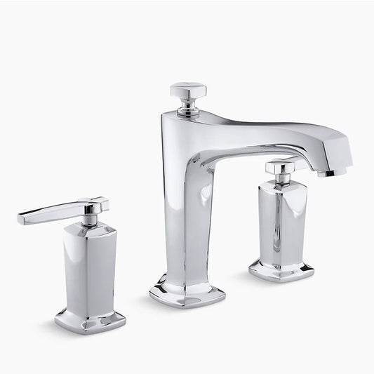 Margaux Two Lever Handle Roman Tub Filler in Polished Chrome