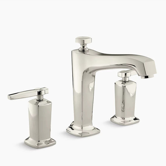 Margaux Two Lever Handle Roman Tub Filler in Vibrant Polished Nickel