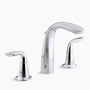 Refinia Two Lever Handle Roman Tub Filler in Polished Chrome