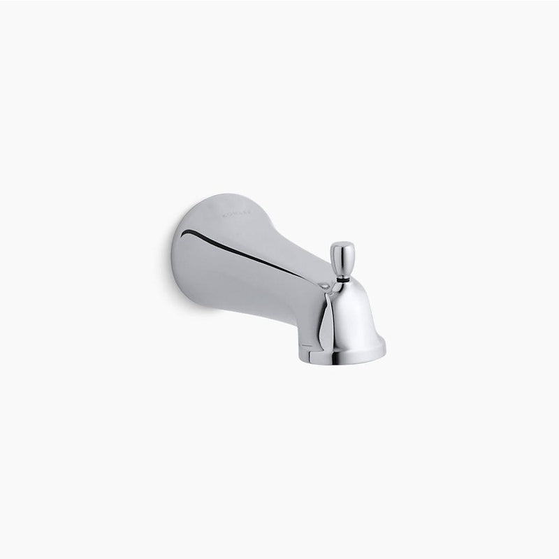 Bancroft Wall Tub Spout with Diverter in Polished Chrome