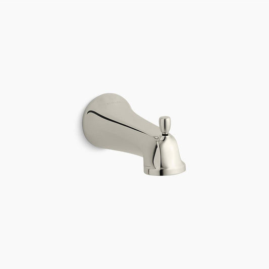 Bancroft Wall Tub Spout with Diverter in Vibrant Polished Nickel