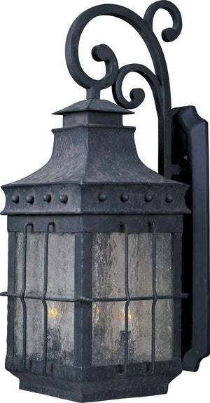 Nantucket 11' 4 Light Outdoor Wall Mount in Country Forge