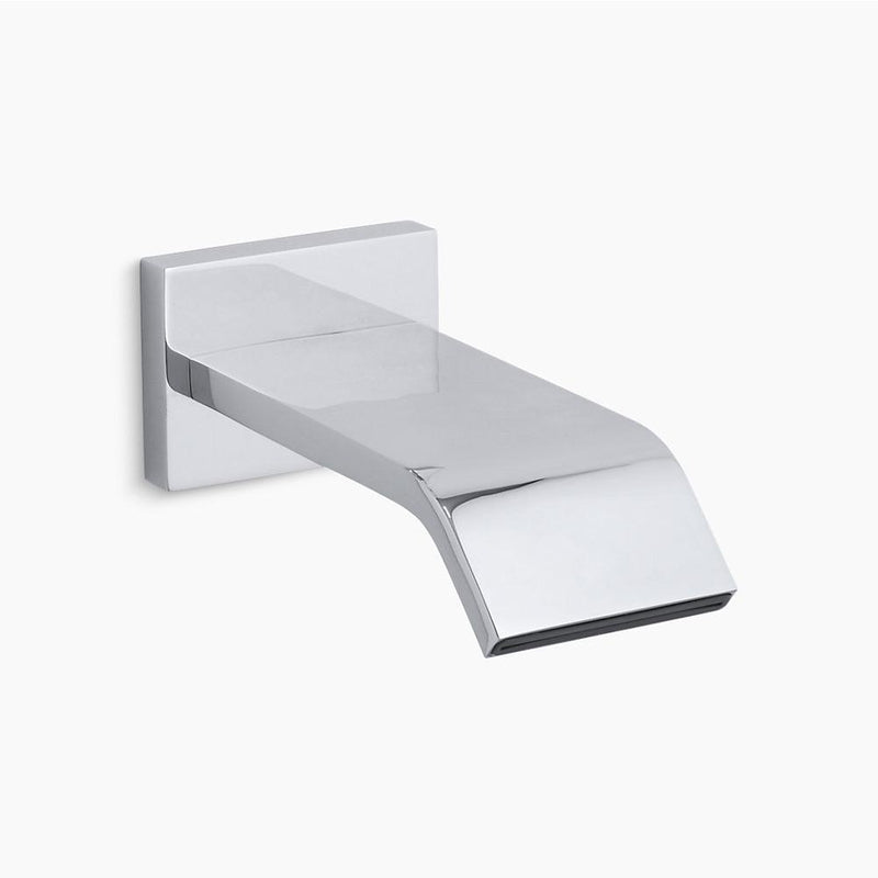 Loure Wall Tub Spout in Polished Chrome