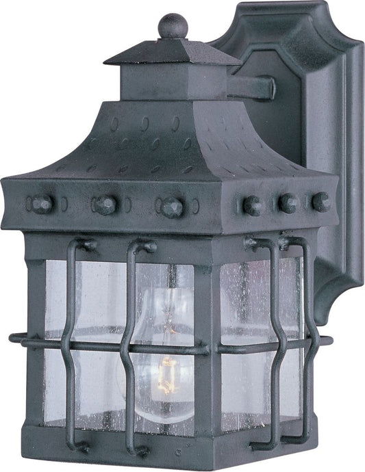 Nantucket 6.5" Single Light Outdoor Wall Mount in Country Forge