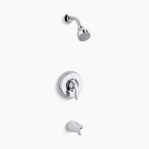 Coralais Single-Handle Tub & Shower Faucet in Polished Chrome