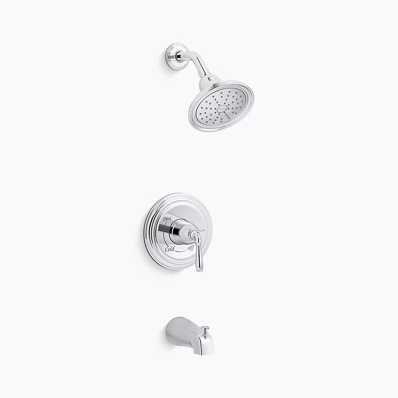 Devonshire Single-Handle 2.5 gpm Tub & Shower Faucet in Polished Chrome with Slip-Fit Connection