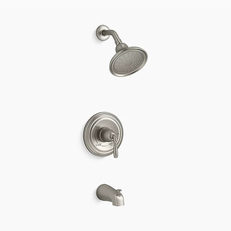 Devonshire Single-Handle 2.5 gpm Tub & Shower Faucet in Vibrant Brushed Nickel with Slip-Fit Connection