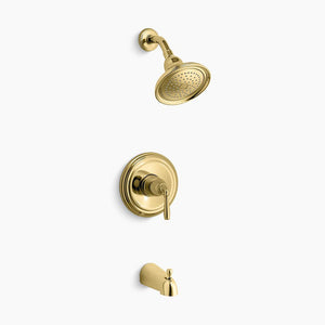 Devonshire Tub & Shower Faucet in Vibrant Polished Brass