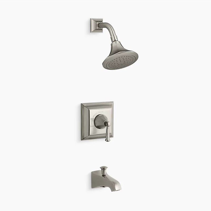 Memoirs Stately Single Lever Handle Tub & Shower Faucet in Vibrant Brushed Nickel