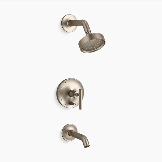 Purist 1.75 gpm Single Lever Handle Tub & Shower Faucet in Vibrant Brushed Bronze