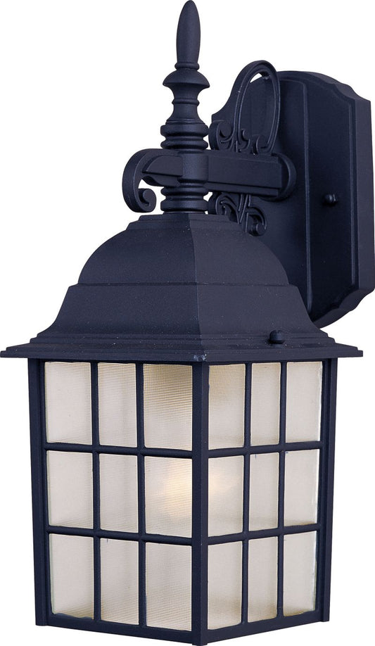 North Church 14.25" Single Light Outdoor Wall Mount in Black