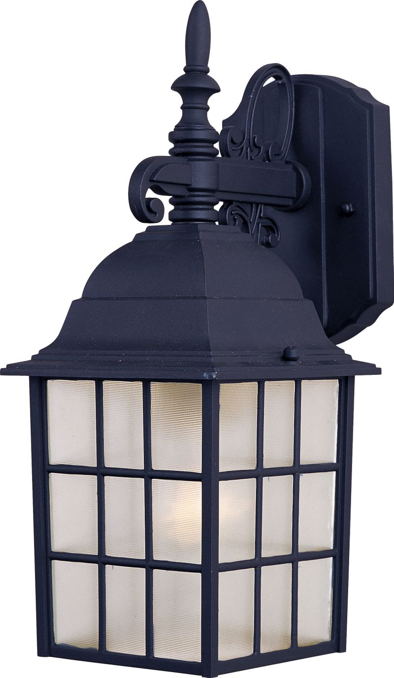 North Church 14.25' Single Light Outdoor Wall Mount in Black