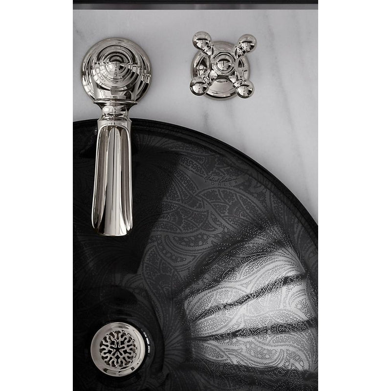 Artifacts Bathroom Faucet Cross Handles in Polished Chrome