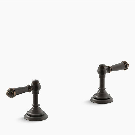 Artifacts Bathroom Faucet Lever Handles in Oil-Rubbed Bronze
