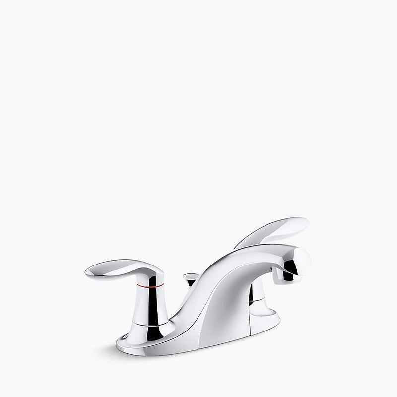Coralais Centerset Two-Handle Bathroom Faucet in Polished Chrome
