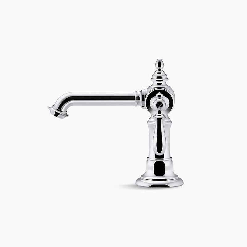 Artifacts Single-Hole Single-Handle Bathroom Faucet in Vibrant Brushed Moderne Brass