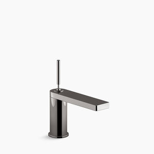 Composed Single-Hole Joystick Single-Handle Bathroom Faucet in Vibrant Titanium