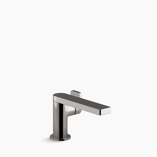 Composed Single-Hole Lever Single-Handle Bathroom Faucet in Vibrant Titanium
