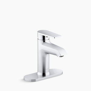Hint Single-Hole Single-Handle Bathroom Faucet in Polished Chrome - With Escutcheon