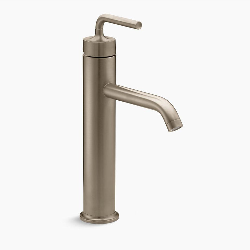 Purist Tall Vessel Single-Handle Bathroom Faucet in Vibrant Brushed Bronze