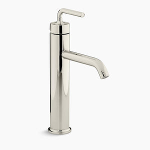 Purist Tall Vessel Single-Handle Bathroom Faucet in Vibrant Polished Nickel