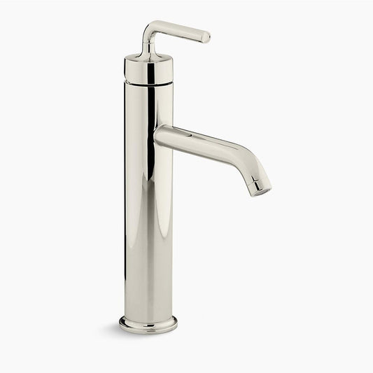 Purist Tall Vessel Single-Handle Bathroom Faucet in Vibrant Polished Nickel
