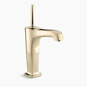 Margaux Tall Vessel Single-Handle Bathroom Faucet in Vibrant French Gold