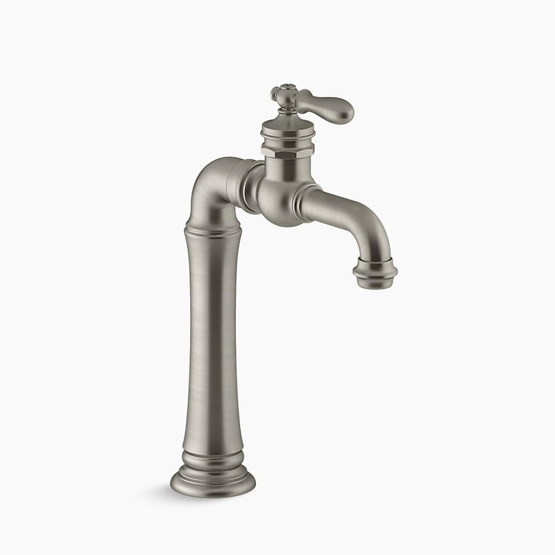 Artifacts Vessel Single-Handle Bathroom Faucet in Vibrant Brushed Nickel