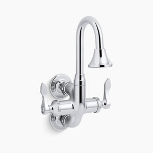 Triton Bowe Cannock Wall Mount Vanity Faucet in Polished Chrome
