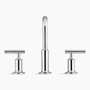 Purist Widespread Two-Handle Bathroom Faucet in Vibrant Brushed Moderne Brass