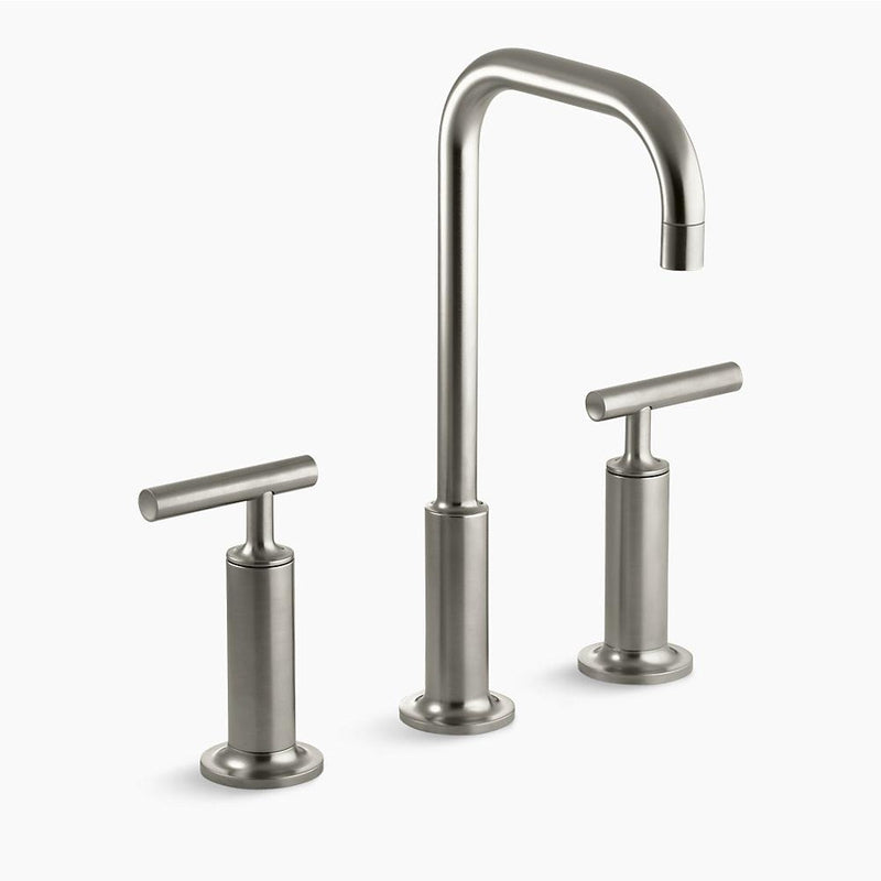 Purist 11.44' Widespread Two-Handle Bathroom Faucet in Vibrant Brushed Nickel