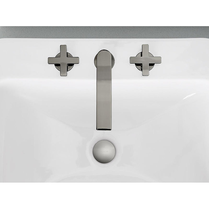 Composed Widespread Two-Handle Vanity Faucet in Polished Chrome