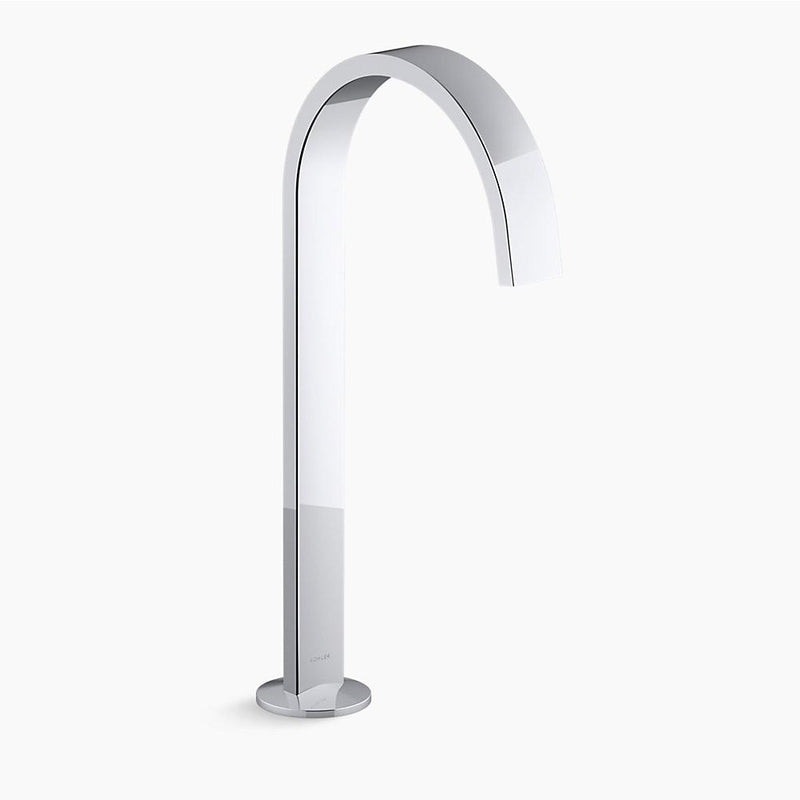 Components Tall Bathroom Faucet Spout in Polished Chrome - Less Handles