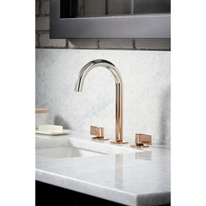 Components Bathroom Faucet Spout in Vibrant Ombre Rose Gold/Polished Nickel - Less Handles