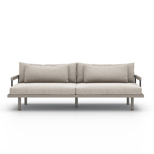 Nelson Solano Outdoor Sofa in Stone Grey and Bronze and Weathered Grey FSC (94.5' x 37.5' x 31.75')