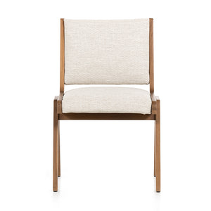 Colima Solano Outdoor Dining Chair in Natural Teak (22.75' x 21.75' x 35.5')