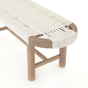 Sumner Solano Outdoor Bench in Washed Brown FSC (50' x 17.5' x 18')