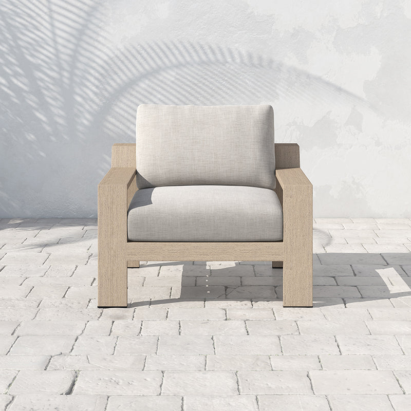 Monterey Solano Outdoor Chair in Stone Grey (36.25' x 33.5' x 24.5')