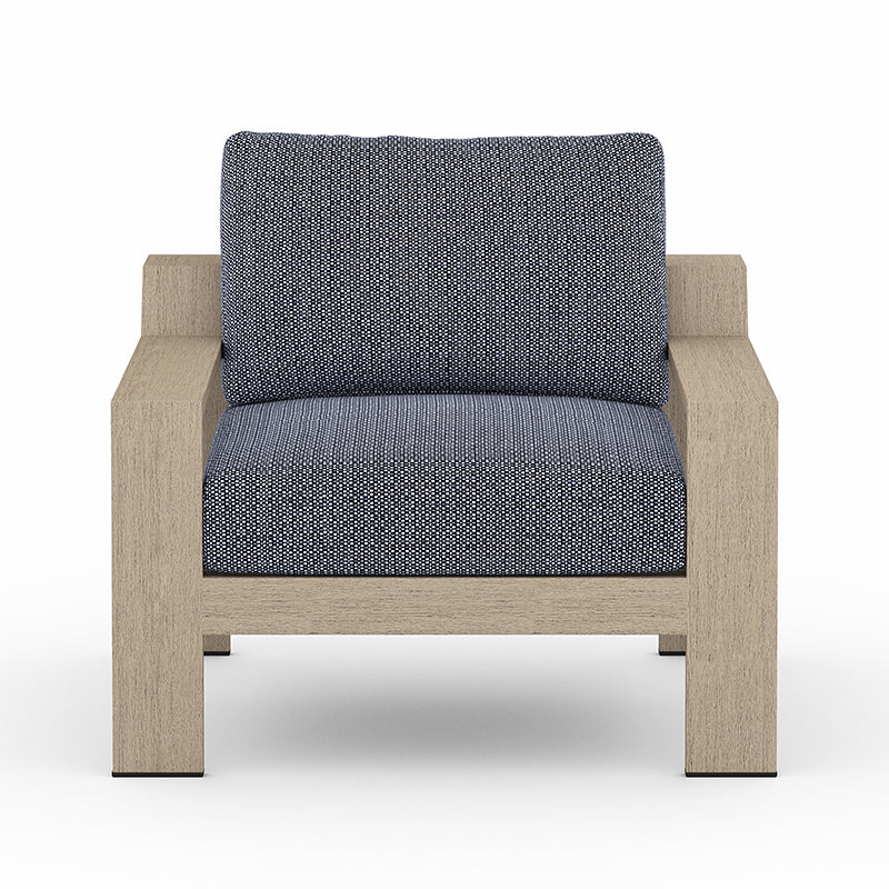 Monterey Solano Outdoor Chair in Faye Navy (36.25' x 33.5' x 24.5')