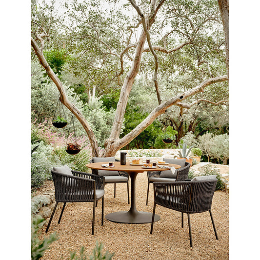 Reina Solano Outdoor Dining Table in Bronze (54" x 54" x 30")