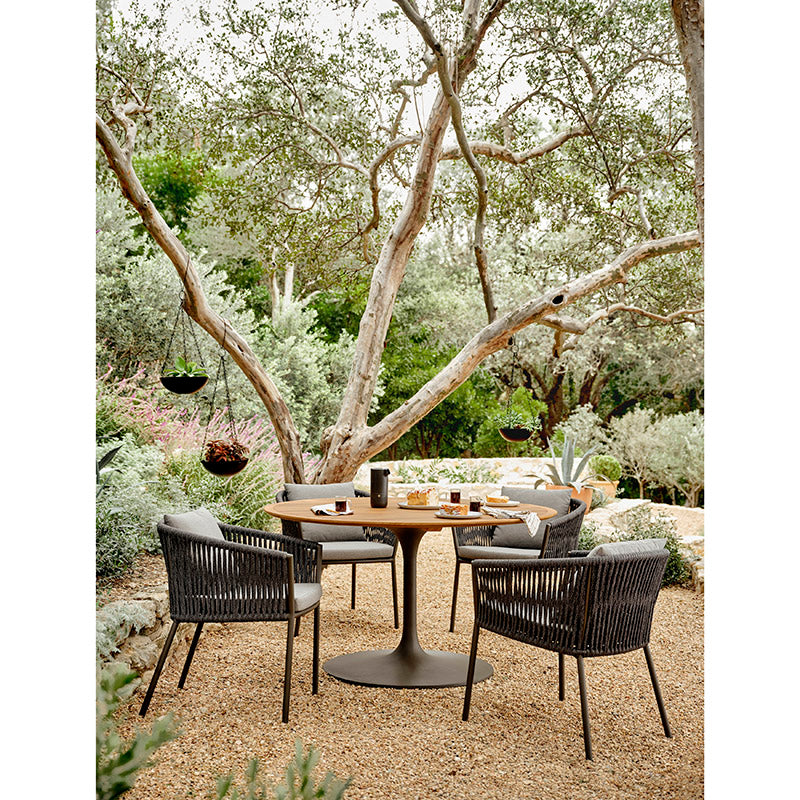 Reina Solano Outdoor Dining Table in Bronze (54' x 54' x 30')