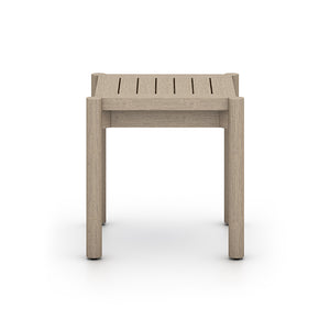 Nelson Solano Outdoor End Table in Washed Brown FSC (19.75' x 19.75' x 20')
